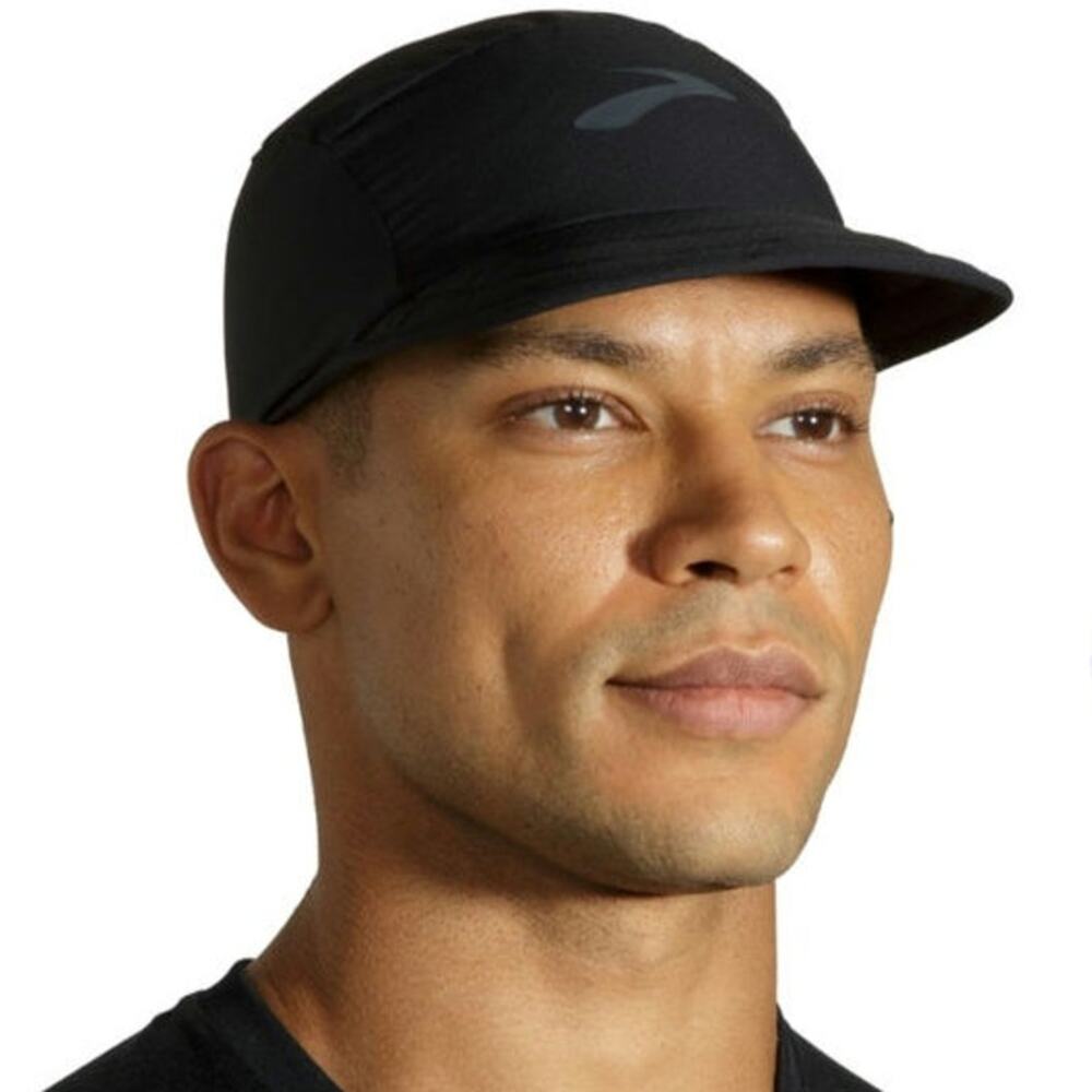 Brooks unisex packable running hat NWT black logo